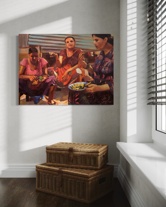 “Summer with Organic Mangoes”- Original Painting